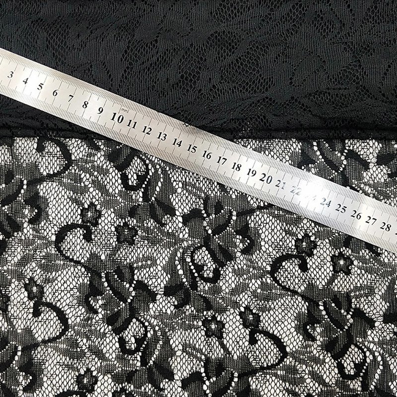 Lace Fabric Dress Jacquard Polyester Warp Knit for Women's Wear Wholes 5